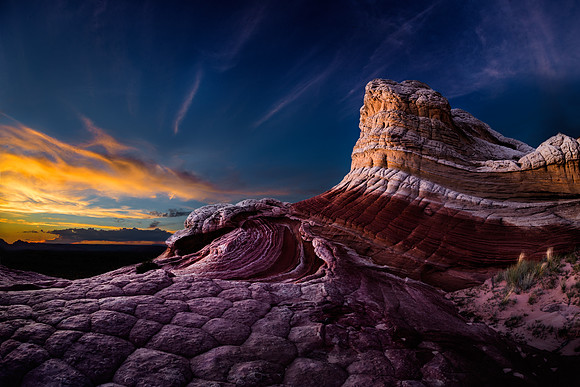Sunset at White Pockets