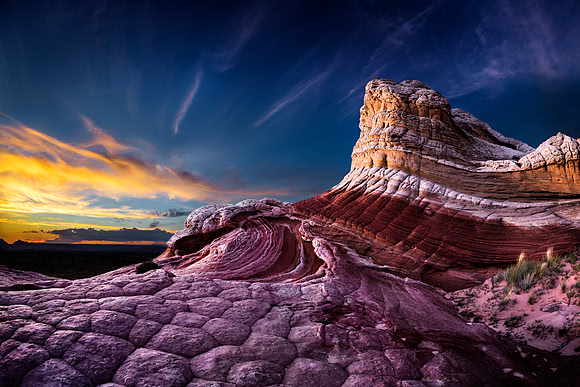 Sunset at White Pockets