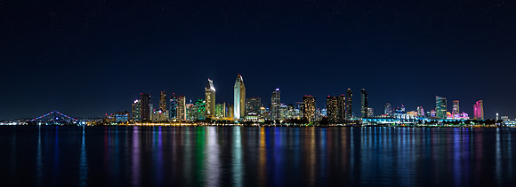 San Diego Skyline at Night