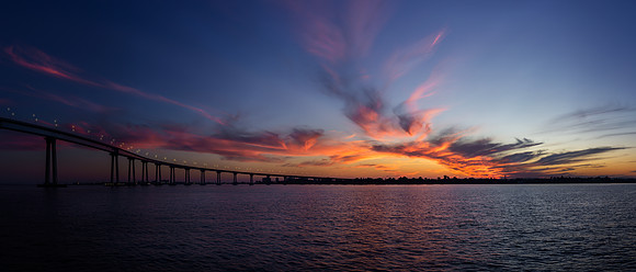 Sunset over Coronado Island