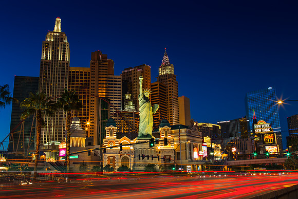 New York NY, Las Vegas Nevada